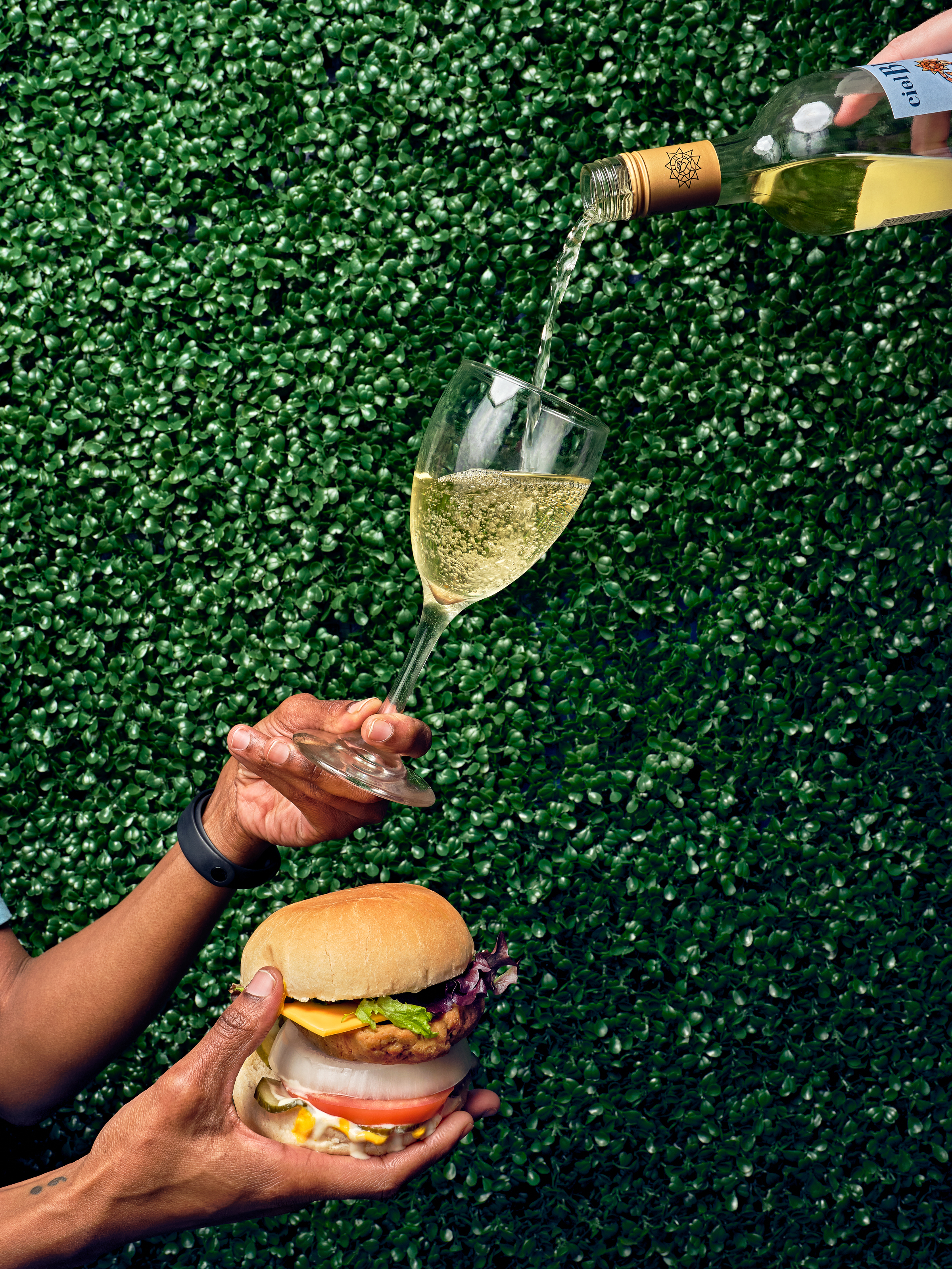 Burger and Wine